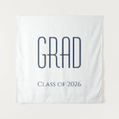 Abschluss-Klasse 2025 Minimalistisch Wandteppich (Vorderseite)