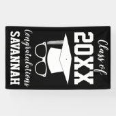 Abschluss-Klasse 2025 Personalisierter Name Banner (Horizontal)