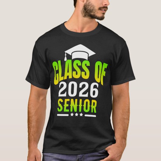 Abschluss-Klasse 2026 Senior 2026 T-Shirt (Vorderseite)