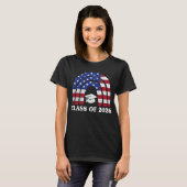 Abschluss-Klasse 2026 Senior American Flag T-Shirt (Vorne ganz)