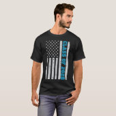 Abschluss-Klasse 2028 Senior American Flag T-Shirt (Vorne ganz)