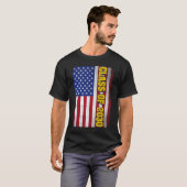 Abschluss-Klasse 2030 Senior American Flag T-Shirt (Vorne ganz)