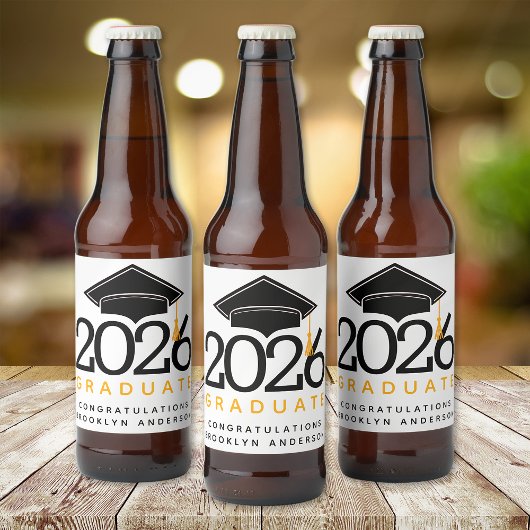 Abschluss-Klasse 20XX Bierflaschenetikett