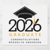 Abschluss-Klasse 20XX Bierflaschenetikett (Einzelnes Label)