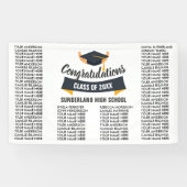 Abschluss-Klasse 20XX Liste aller Studentennamen Banner (Horizontal)