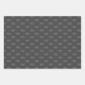 Abschluss-Klasse 20XX Moderne Schwarz-Weiß-Technik Geschenkpapier Set (Vorderseite)