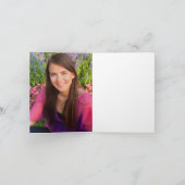 Abschluss-Klasse der Blume 2025 Wasserfarbe Dankeskarte (Innenseite)