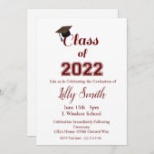 Abschluss, Klasse der Einladung 2022 (Vorne/Hinten)