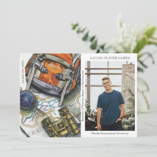 Abschluss-Klasse der Geografie (Stehend Vorderseite)