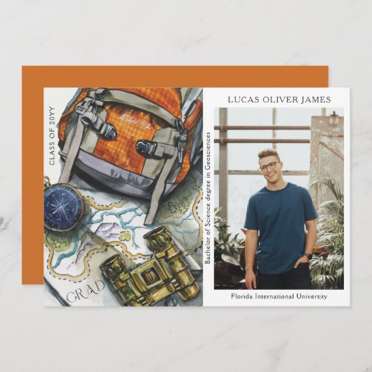 Abschluss-Klasse der Geografie (Vorne/Hinten)