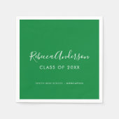 Abschluss-Klasse der grünen Kalligraphie 2022 Serviette (Vorderseite)