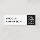 Abschluss-Klasse der Kontaktinformationen Mini Visitenkarte (Vorderseite)