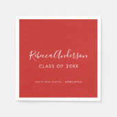 Abschluss-Klasse der Roten Kalligraphie 2025 Serviette (Vorderseite)