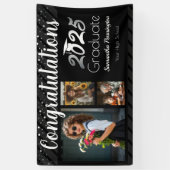 Abschluss-Klasse des 2025 Foto Collage Banners Banner (Vertikal)