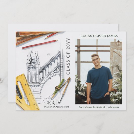 Abschluss-Klasse des Architekturingenieurs (Vorne/Hinten)