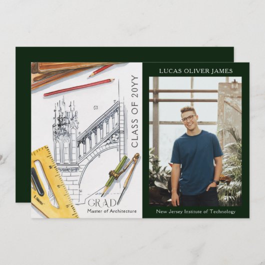 Abschluss-Klasse des Architekturingenieurs (Vorne/Hinten)