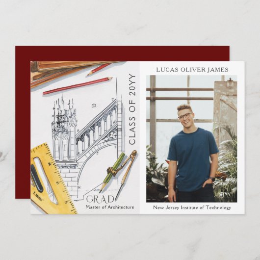 Abschluss-Klasse des Architekturingenieurs 2022 (Vorne/Hinten)