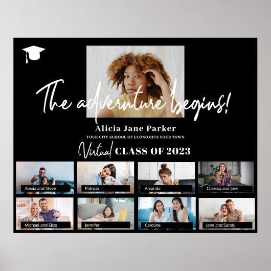 Abschluss-Klasse des benutzerdefinierten Fotos für Poster (Vorne)