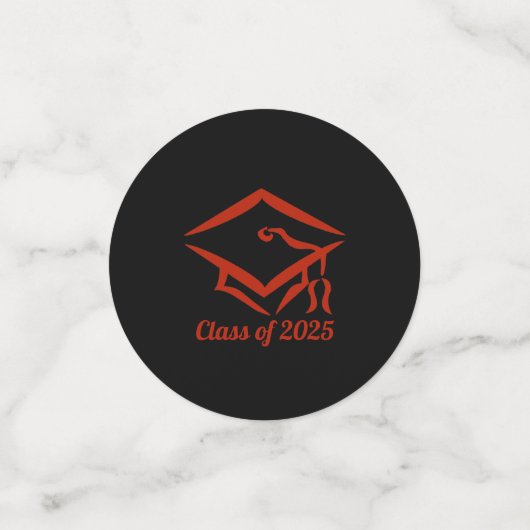 Abschluss-Klasse des BLKBRD-Jahres 2025 Konfetti (Klein Vorderseite)