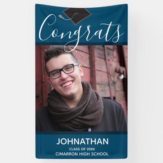 Abschluss-Klasse des Fotos 2024 Banner (Vertikal)