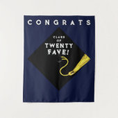 Abschluss-Klasse des Party 2025 Wandteppich (Vorderseite)