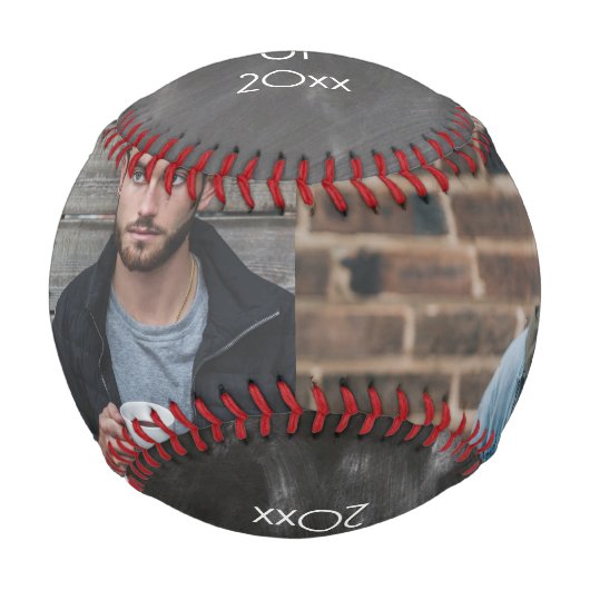 Abschluss-Klasse des Personalisierten Fotos Baseball (Vorderseite)