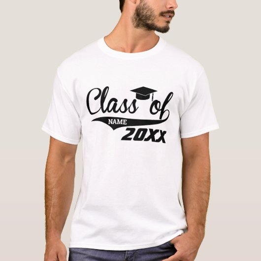 Abschluss-Klasse des Personalisierten Individuelle T-Shirt (Vorderseite)