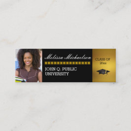 Abschluss-Klasse-Foto Einlegen der Intro-Karte Telefonnummerkarte