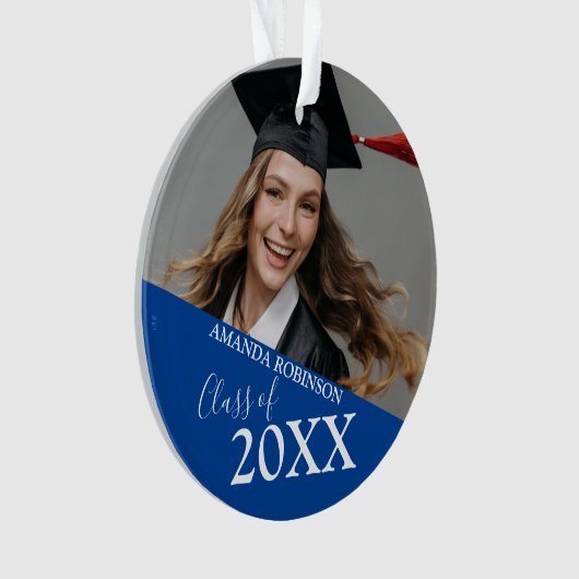 Abschluss-Klasse | Foto Ornament (Vorderseite)