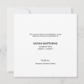 Abschluss-Klasse für benutzerdefinierte Foto-Colla Ankündigung (Rückseite)