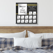Abschluss-Klasse | K-12-Fotos | Schwarz & Gold Leinwanddruck (Insitu (Schlafzimmer))