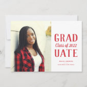 Abschluss-Klasse - Modern Ankündigung (Vorderseite)