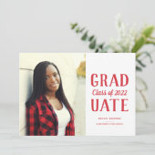 Abschluss-Klasse - Modern Ankündigung (Stehend Vorderseite)