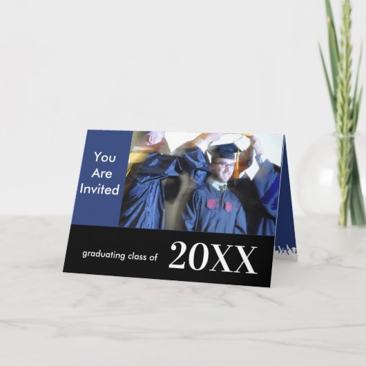 Abschluss-Klasse "Veränderung in aktuelles Jahr" Dankeskarte (Vorderseite)