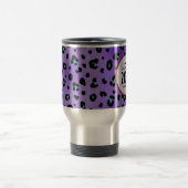Abschluss-Klasse von 2011 lila Leopard-Tasse Reisebecher (Mittel)