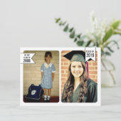 Abschluss-Klasse von 2019 Beginning to End Foto Einladung (Stehend Vorderseite)