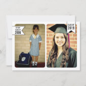 Abschluss-Klasse von 2019 Beginning to End Foto Einladung (Vorderseite)