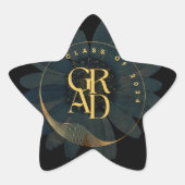 Abschluss-Klasse von 2024 Script Stern-Aufkleber (Vorderseite)