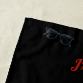 Abschluss-Klasse von 2025 BLKBRD-Jahrname Strandtuch (Beispiel)