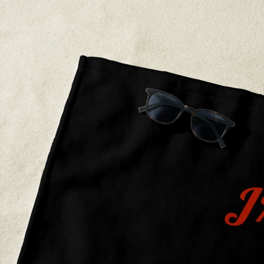 Abschluss-Klasse von 2025 BLKBRD-Jahrname Strandtuch (Beispiel)