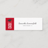 Abschluss-Klasse von 2025 Elegant Grad beim Aufruf Mini Visitenkarte (Vorderseite)