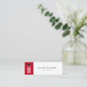 Abschluss-Klasse von 2025 Elegant Grad beim Aufruf Mini Visitenkarte (Stehend Vorderseite)