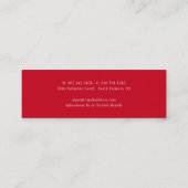 Abschluss-Klasse von 2025 Elegant Grad beim Aufruf Mini Visitenkarte (Rückseite)