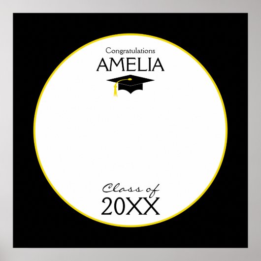 Abschluss-Klasse von 20XX benutzerdefiniertem Auto Poster (Vorne)