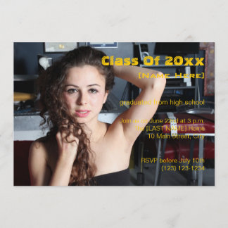 Abschluss-Klasse von 20xx Einladung