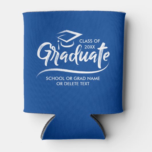 Abschluss-Klasse von 20XX Ihre Schulfarbe individu Dosenkühler (Vorderseite)