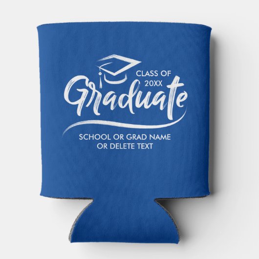 Abschluss-Klasse von 20XX Ihre Schulfarbe individu Dosenkühler (Rückseite)