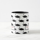 Abschluss-Klassenkappen personalisieren Tasse (Zentrum)