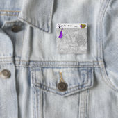 Abschluss-Klassenring LILA Button (Beispiel)