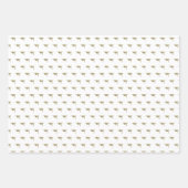 Abschluss Klassisches Gold Geschenkpapier Set (Vorderseite)